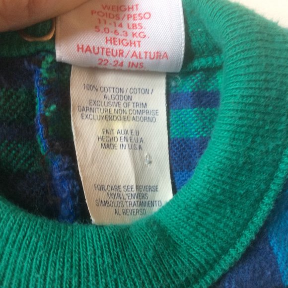 Buster Brown Vintage Plaid Flannel Jogger 1-Piece Moose Graphic Size 3-6 Months - Picture 5 of 6